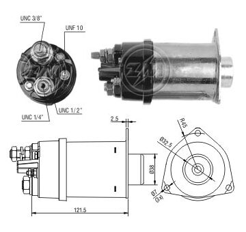 Spínač startéru Delco 1115612