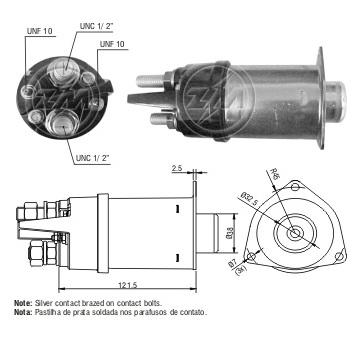 Spínač startéru Delco 1115625