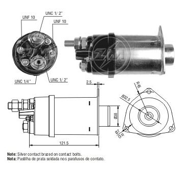 Spínač startéru Delco 1115641