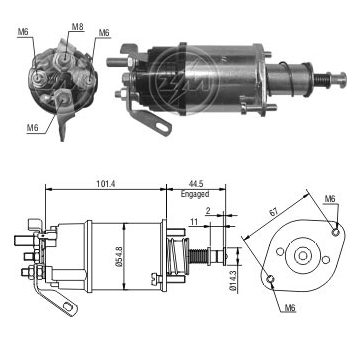 Spínač startéru - Lucas 26349  RC 131247