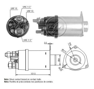 Spínač startéru RC - Delco 1115604