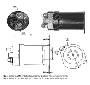 Spínač startéru RC - Delco DR903