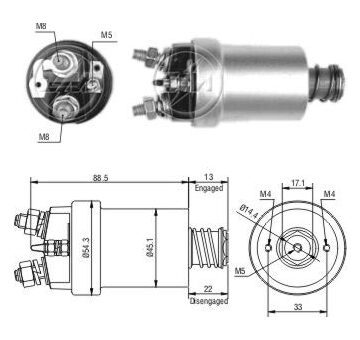 Spínač startéru RC - Ducellier 682244