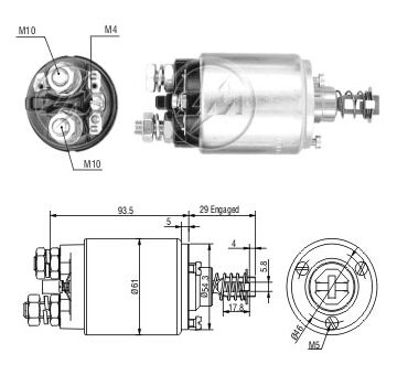 Spínač startéru ZM - Bosch 0331401016