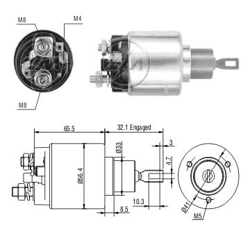 Spínač startéru ZM - Bosch 9330081063