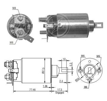 Spínač startéru ZM - Mitsubishi SB532