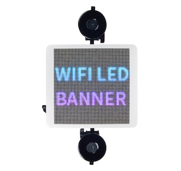 Wifi LED banner – plnobarevný displej s vysokým jasem 21,5 cm x 19,5 cm, STM LED-BANNER2