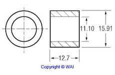 Pouzdro - 11,17 x 15,86 x 12,70 mm Hitachi 2114-9661