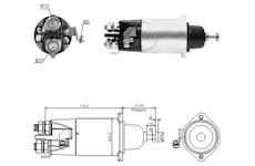 Spínač startéru M8T60971 Mitsubishi M8T60971