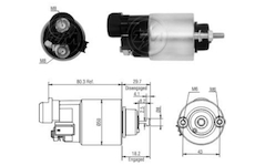 Spínač startéru ZM - Denso 428000-5800