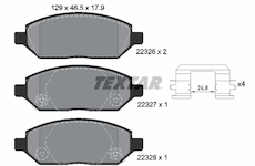 Sada brzdových destiček, kotoučová brzda Textar 2232601