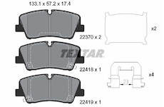 Sada brzdových destiček, kotoučová brzda Textar 2241801