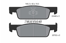 Sada brzdových destiček, kotoučová brzda Textar 2244801