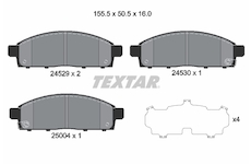 Sada brzdových destiček, kotoučová brzda Textar 2452901