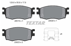 Sada brzdových destiček, kotoučová brzda Textar 2501901