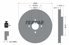 Brzdový kotouč Textar 92139903