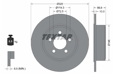 Brzdový kotouč Textar 92234803