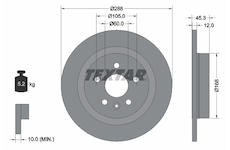 Brzdový kotouč Textar 92275203