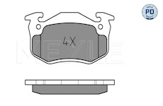 Sada brzdových destiček, kotoučová brzda Meyle 025 206 3415/PD