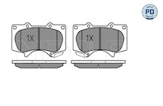 Sada brzdových destiček, kotoučová brzda Meyle 025 240 2417/PD