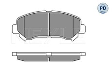 Sada brzdových destiček, kotoučová brzda Meyle 025 246 3217/PD