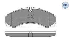 Sada brzdových destiček, kotoučová brzda Meyle 025 291 2117/PD