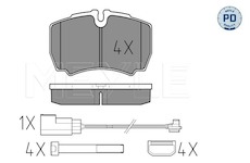 Sada brzdových destiček, kotoučová brzda Meyle 025 291 2320-1/PD