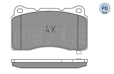 Sada brzdových destiček, kotoučová brzda Meyle 025 233 2516/PD