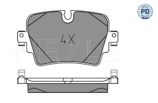Sada brzdových destiček, kotoučová brzda Meyle 025 257 4217/PD