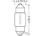 Autožárovka Osram 12V C10W SV8,5 Sufit OS 6438 - 31 mm
