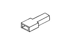 izolační kryt objímky 6,3 mm, 100 ks, STM 42063