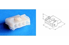 Izolovaný kryt konektoru 4x pin - samice