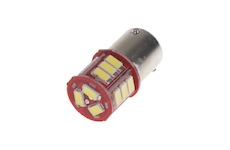 LED BAU15s bílá, 12-24V, 18LED/5730SMD, STM 951202