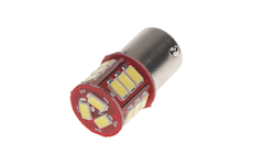 LED BAU15s bílá, 24V, 13LED/5730SMD, STM 95128/24V