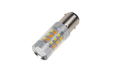 LED BAY15d (dvouvlákno) dual color, 12V, 42LED/2835SMD, STM 95192