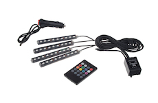 LED podsvětlení vnitřní/vnější RGB 12V, IR, 4 pásky, STM 95RGB-SET02