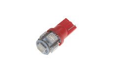 LED T10 červená, 12V, 5LED/3SMD, STM 95203RED