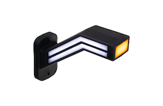 Poziční LED (tykadlo) gumové levé - červeno/bílo/oranžové, 12-24V,ECE, STM TRL191L