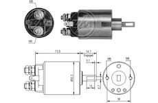 Spínač startéru Hitachi 211447501