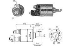 Spínač startéru Mitsuba SM402-07