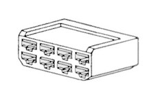 Zástrčka 8-pólová, sameček, STM 42014